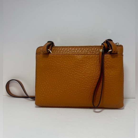 Vince Camuto Tania Leather Crossbody and Wristlet in Caramel Crisp Brown - Picture 2 of 10